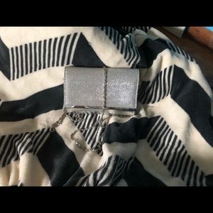 Small sparkly silver purse